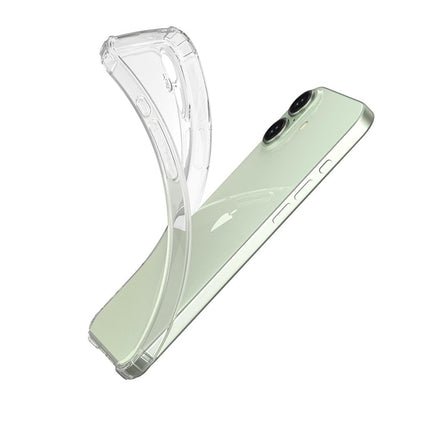 Scratch Resistant Anti Slip Back Cover Compatible with iPhone 16 - Transparent