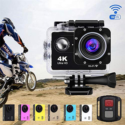 Humpy Case 4K Action Camera Ultra HD 170D Wide Angel Go Waterproof Pro Sports Video 1080 Camera, Dual 2 Inch LCD 16 MP Image Sensor 170 Wide-Angle Lens (1.5 Year Replacement Warranty)