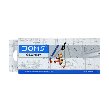 Doms Geommy Mathematical Drawing Instrument Box | Ensures Accuracy & Perfection | Geometry Box For Students | Set of 10 Instruments Pack of 1