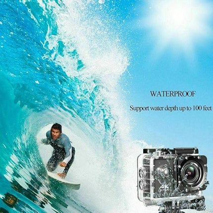 Humpy Case 4K Action Camera Ultra HD 170D Wide Angel Go Waterproof Pro Sports Video 1080 Camera, Dual 2 Inch LCD 16 MP Image Sensor 170 Wide-Angle Lens (1.5 Year Replacement Warranty)
