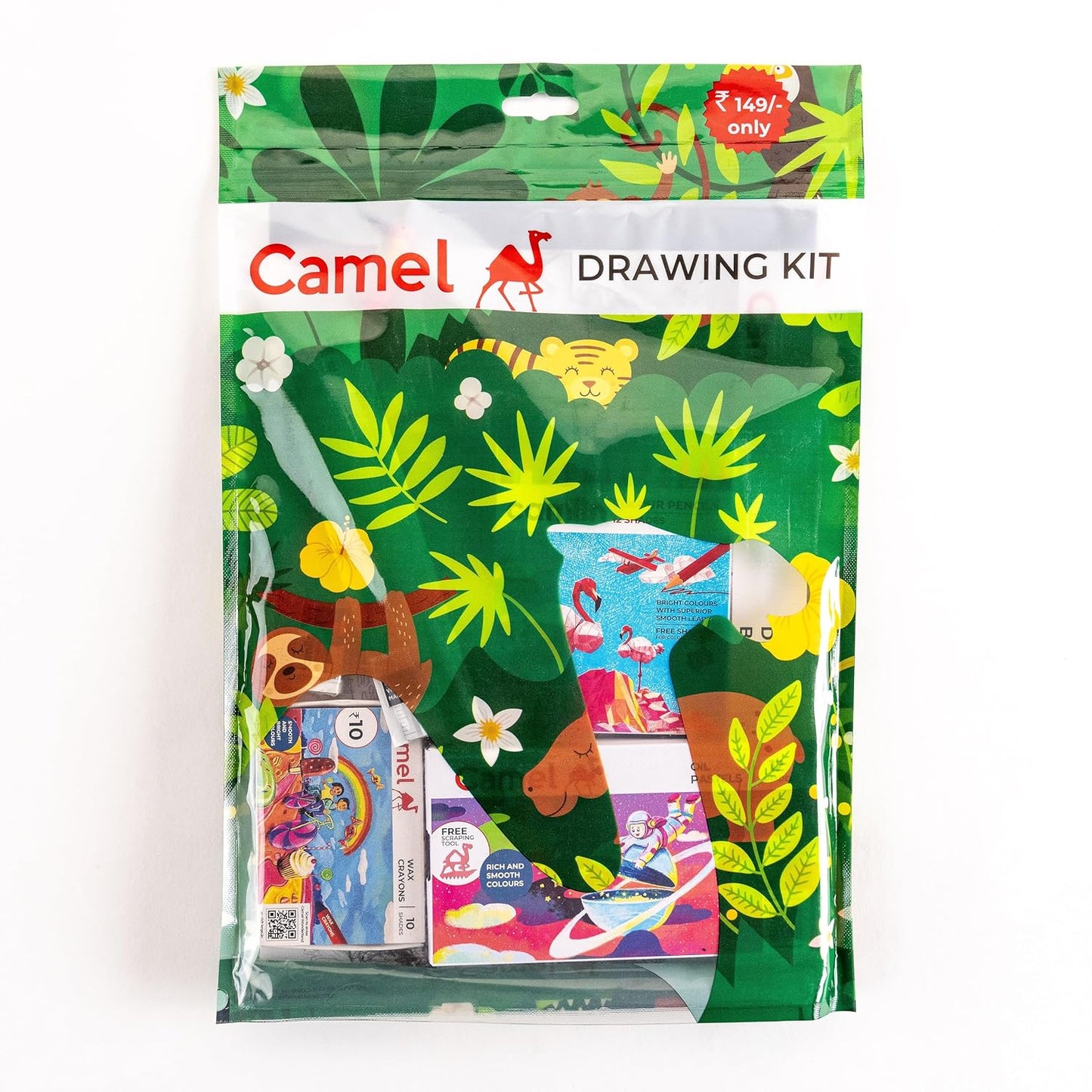 Camel Plastic Drawing Kit, Multicolor