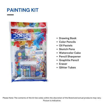DOMS Painting Kit Gifting Range for Kids Art Strokes Kit, Multicolor