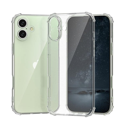 Scratch Resistant Anti Slip Back Cover Compatible with iPhone 16 - Transparent