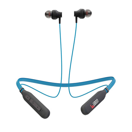 UBON BT-5250 Bluetooth Earphone with Mic, Bass Factory 2.0, in-Ear Wireless Neckband with Upto 16 Hours Playtime, Magnetic Earbuds, Fast Charging, v5.0 Bluetooth Headset (Blue)