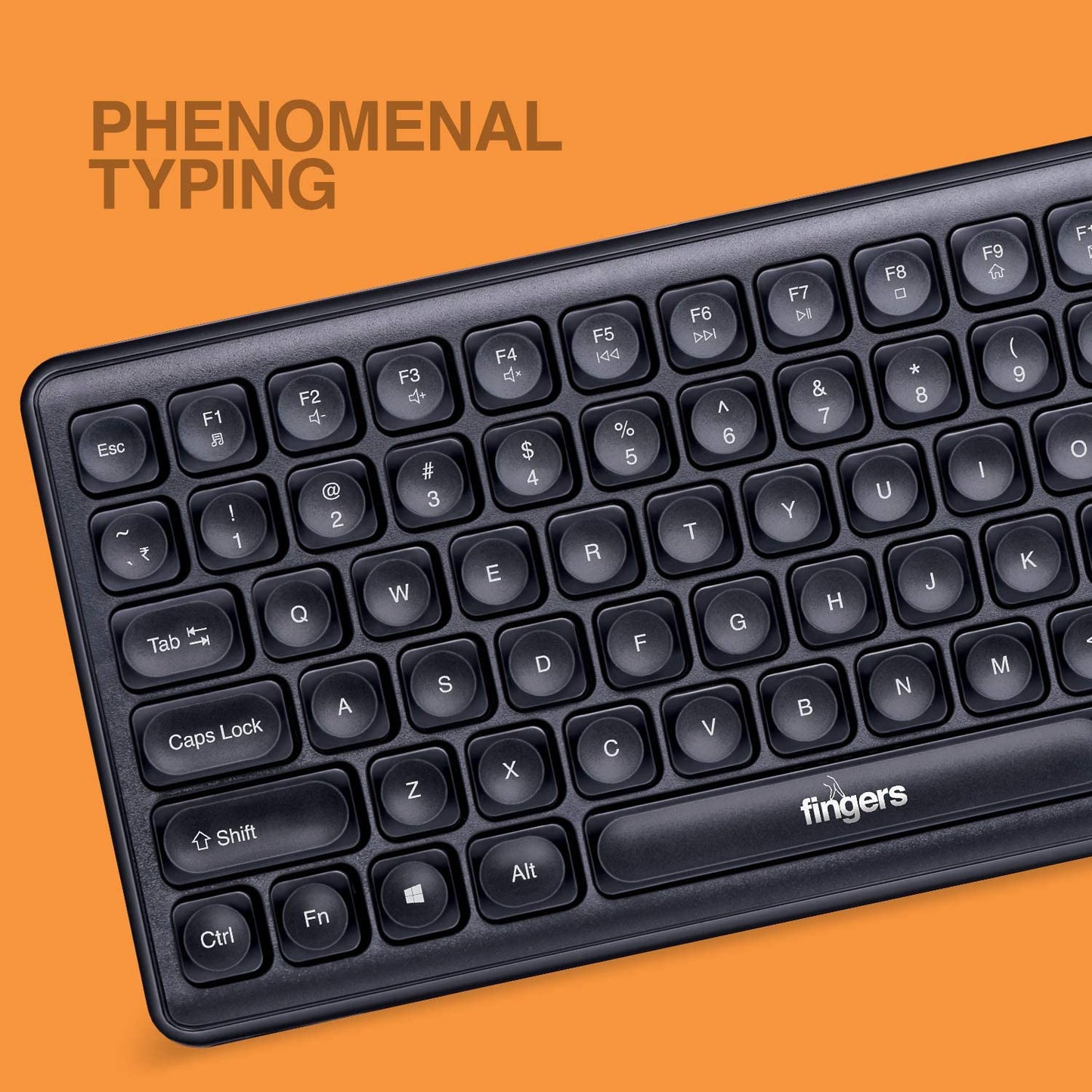 Fingers SuperClicks K4 Wired Multimedia USB Keyboard