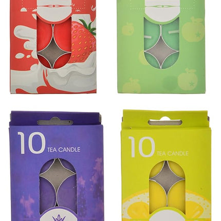 Craft Terrain Wax Diwali Diya (Multicolor, Pack of 10)