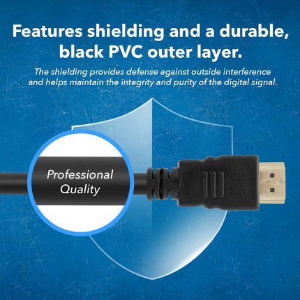 TGG UltraHigh-Speed 4K HDMI Cable 1.5 Meter (4.94ft) - HDMI Cable 4K@60Hz, HDR10, ARC, 3D - Durable PVC – Compatible With TVs, Sound Bar, Laptop, Projector & More (1 Pack)