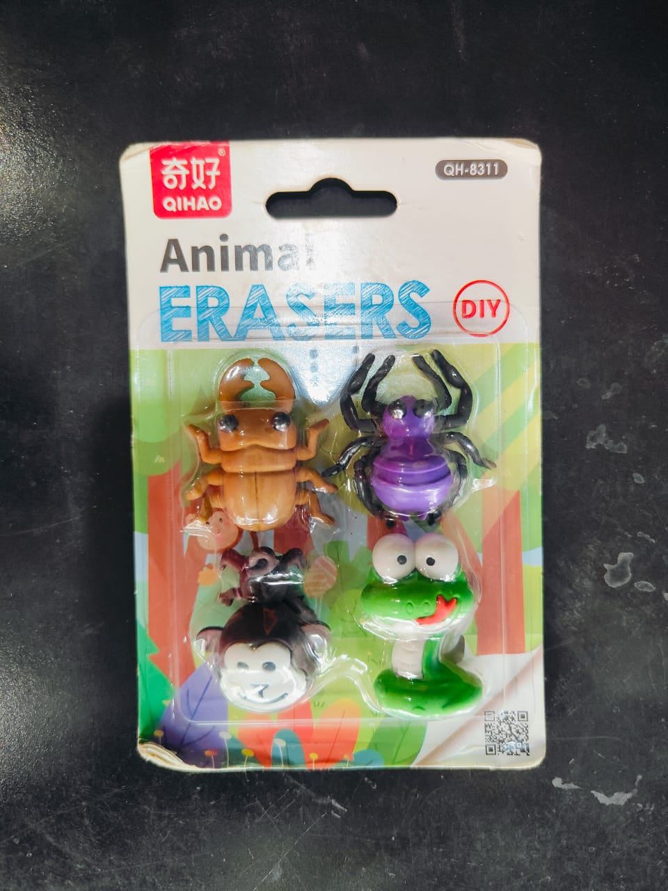 LIGHTER HOUSE� Cutest Different Shapes Insects Eraser Set Fancy Eraser Set for Kids, Party Return Gift for Kids
