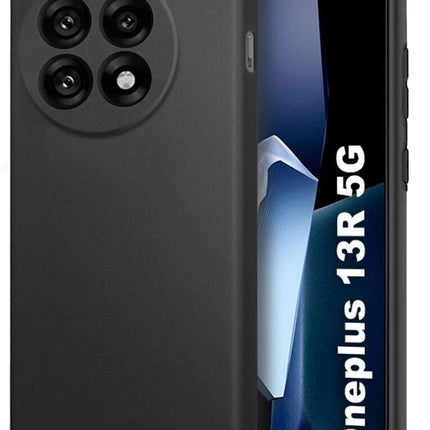 Phone Case Cover Back Cover for OnePlus 13R 5G(Black, Grip Case, Silicon, Pack of: 1)