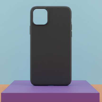Sleek silicone phone case in bold color
