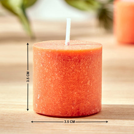 Home Decor Luxury Srawberry Scented Smokeless Decorated Wax Votive Candles Candle (Pack OF 1)