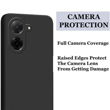 REDMI A5 Back Cover Liquid Silicone Full Protection Shock Proof Cover Back Cover----Black