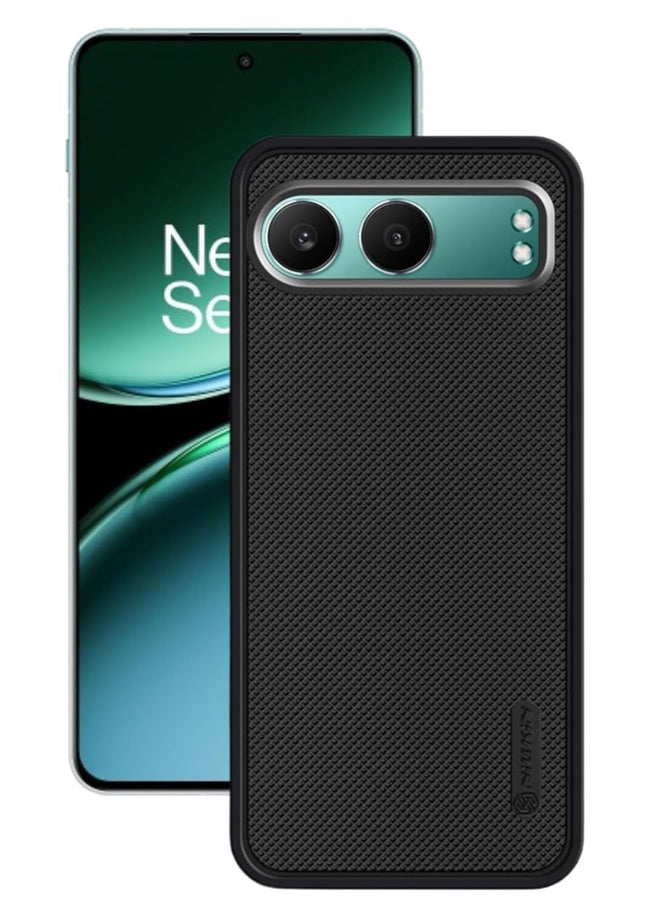 Dsfinest Back Cover Case for OnePlus Nord 4 5G Slim & Lightweight | Ultra-Premium Dotted Design | Camera Protection Bump | Fabric Texture Back Case Cover OnePlus Nord 4 5G [PC & TPU, Black]