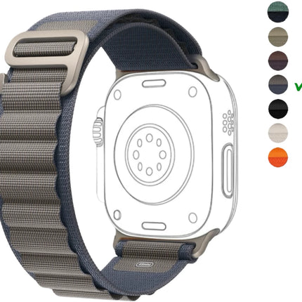 Apple Watch Loop Nylon Band for 42,44,45,49(mm) Smart Watch Strap  (Blue)