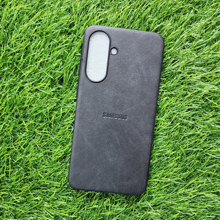 Samsung A56 Premium Leather Finish Back Cover