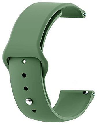 HC Soft Silicone Smart-Watch Strap - Watchband Straps Silicone Belt Replacement Compatible with Boat Watch Flash | Green 18/19 mm