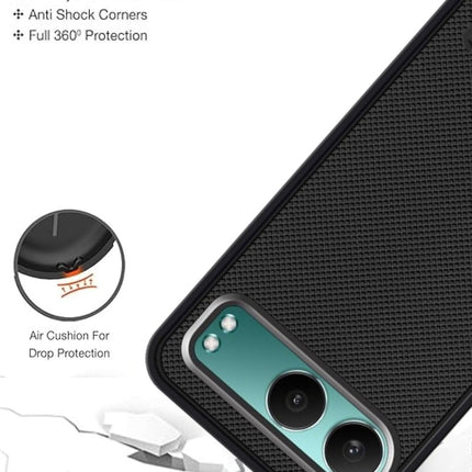 Dsfinest Back Cover Case for OnePlus Nord 4 5G Slim & Lightweight | Ultra-Premium Dotted Design | Camera Protection Bump | Fabric Texture Back Case Cover OnePlus Nord 4 5G [PC & TPU, Black]