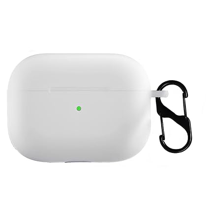 Silicone Soft Case Cover with Keychain for AirPods