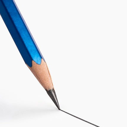 Supreme HD Pencils Super Dark Pencil Box of 10 Pencils with Eraser and Long Point Sharpener for School & Office