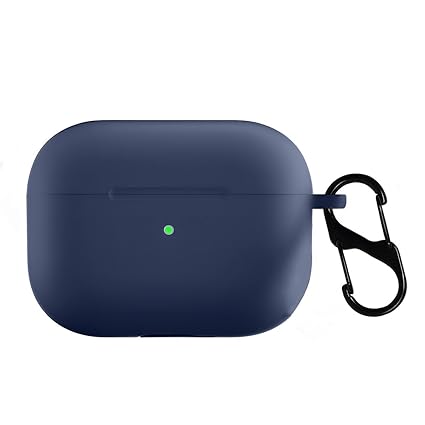 Silicone Soft Case Cover with Keychain for AirPods