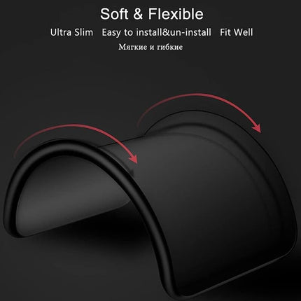 HC® Oppo Reno 14 Back Cover | Soft Silicone Slim Back Case Cover for Oppo Reno 14- Black