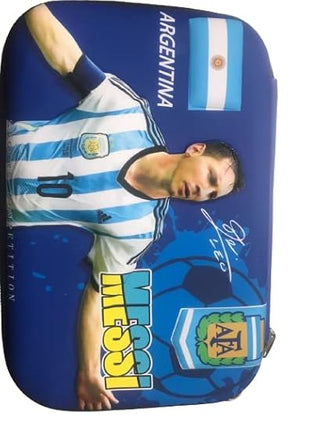 Messi Pencil Case -Pencil Box Pouch Football 3D EVA Messi/Ronaldo Pencil Box/Neymar Pencil Box Christmas Gift Secret Santa