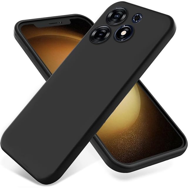 HC® Oppo Reno 14 Back Cover | Soft Silicone Slim Back Case Cover for Oppo Reno 14- Black