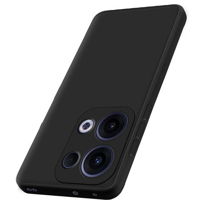 Oppo K13 5G| Camera Bump Protection | Matte Soft Silicon Flexible | All Side Shock Proof Rubberised Back Case Cover for Oppo K13 5G (Black)