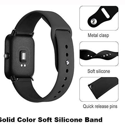 HC Soft Silicone Smart-Watch Strap - Watchband Straps Silicone Belt Replacement Compatible with Boat Watch Flash | Green 18/19 mm