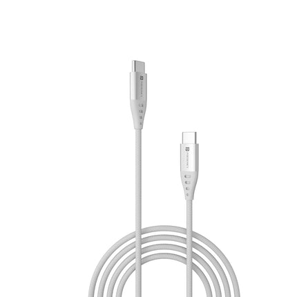Portronics Konnect C1 20W PD Type C to Type C Unbreakable Data & Charging Cable, Nylon Braided with Metal Heads, 1M Length