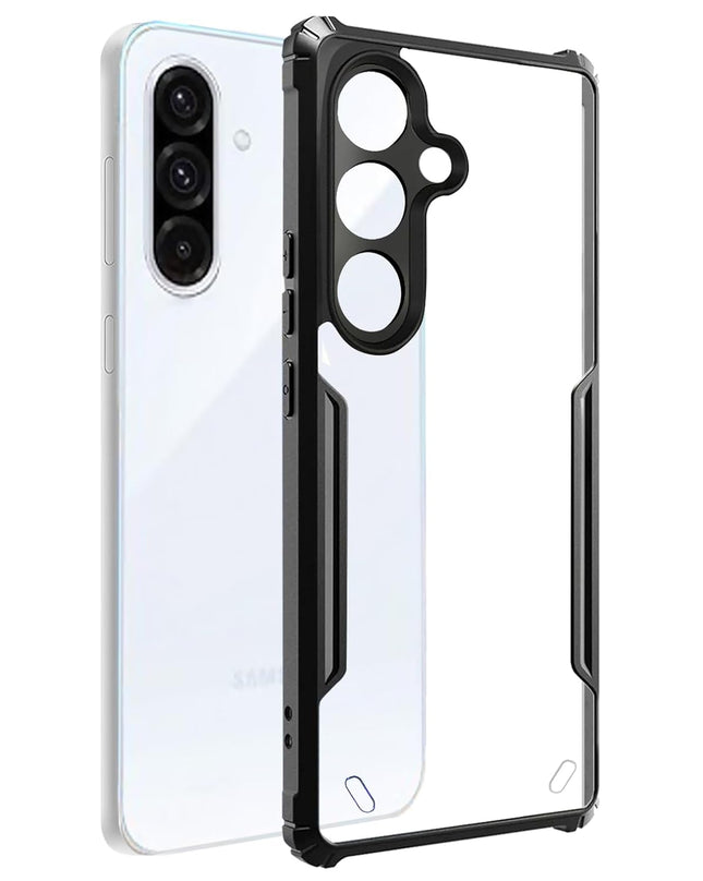 Samsung Galaxy M56 5G Back Cover | Transparent Crystal Clear Hard PC Back Case with TPU Bumper, Drop Protection Case Cover for Samsung Galaxy M56 5G