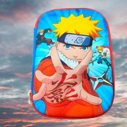 Naruto Pencil Pouch 3D, Anime Naruto Pencil Pouch Boys,Anime Pencil Box Girl, Naruto Pencil Pouch Luffy, Zeintsu Inosuke Pencil Pouch (Demon Slayer Anime) Kids Pencil Pouch