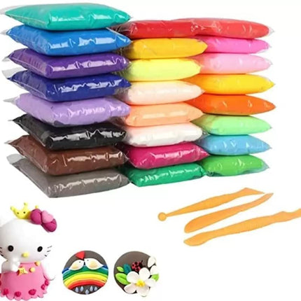 CREATURE Ultra-Light Creative Art and Craft Air Dry Super Clay with Carving Molding Tools Kit for Kids (PACK of 1)