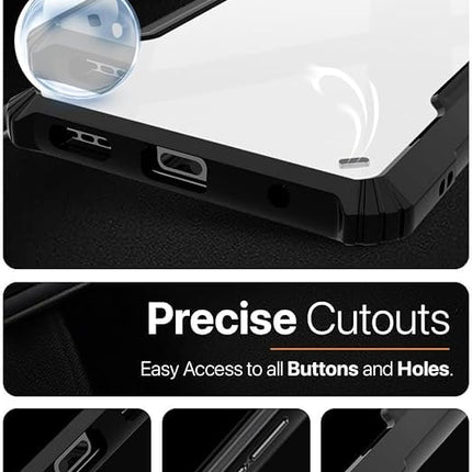 Samsung Galaxy M56 5G Back Cover | Transparent Crystal Clear Hard PC Back Case with TPU Bumper, Drop Protection Case Cover for Samsung Galaxy M56 5G