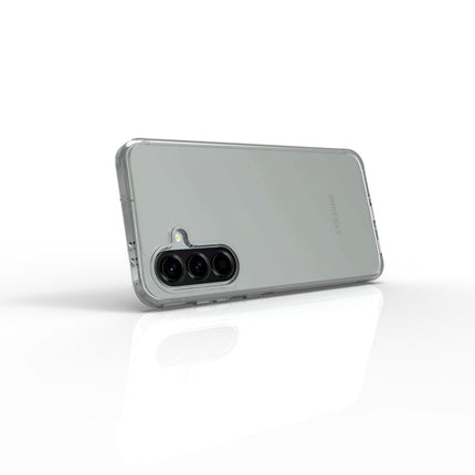 Back Cover Soft Case for Samsung Galaxy M56 5G | Best Camera Protection | Inbuilt Dust Plugs & Anti-Slip Grip | Ultra Clear Slim Back Cover Case for Samsung M56 5G (Silicone, Transparent)