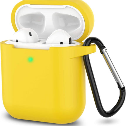 Silicone Soft Case Cover with Keychain for AirPods