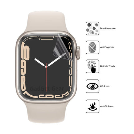 Unbreakable Screen Protector Hydrogel Membrane Compatible with Apple iWatch 7 41mm | Edge to Edge Coverage with Easy Installation Kit(Set of 1)