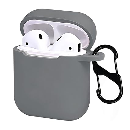 Silicone Soft Case Cover with Keychain for AirPods
