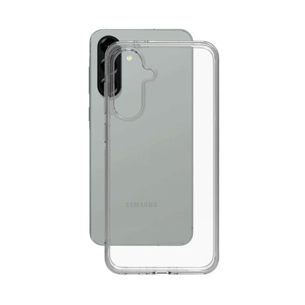 Back Cover Soft Case for Samsung Galaxy M56 5G | Best Camera Protection | Inbuilt Dust Plugs & Anti-Slip Grip | Ultra Clear Slim Back Cover Case for Samsung M56 5G (Silicone, Transparent)