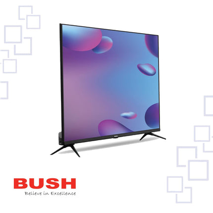 BUSH LED TV (80 cm) 32 Inch HD Ready Android Smart TV with Surround Dolby Sound, Hot Keys in Remote, Frameless Series (Black)