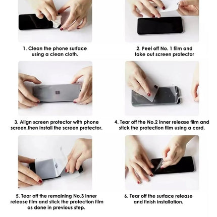 Unbreakable Screen Protector Hydrogel Membrane Compatible with Samsung Galaxy Z Flip 4 Covers Front and Back Screen | Edge to Edge Coverage with Easy Installation Kit (Clear)