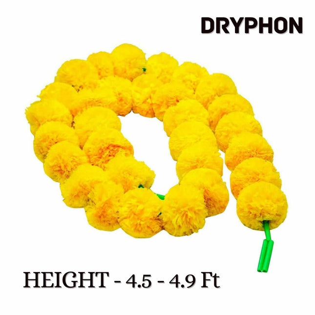 Artificial Flowers for Decoration,Marigold Garlands Decoration Home Decor Items,Diwali Decoration Items for Home Decor,Pooja Room Decoration Items,Ganpati Decoration( Pack of 2)(1 Pair)