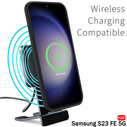 Samsung Galaxy S23 FE 5G | Slim Fit Protective Design | Ultra Matte Finish | Camera Protection Bump | Soft Silicon Back Cover Case for Samsung S23 FE 5G (Black)