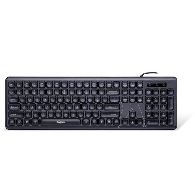 Fingers SuperClicks K4 Wired Multimedia USB Keyboard