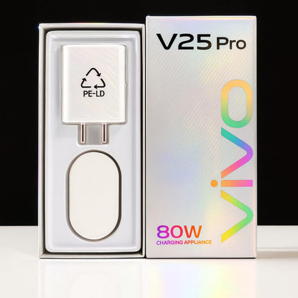 Vivo 80W Flash Charger 3.0 USB-A Power Adapter Compatible with Vivo V27 Pro, V29, X90, X80 Pro, Y Series, T Series & All iQOO Smartphones