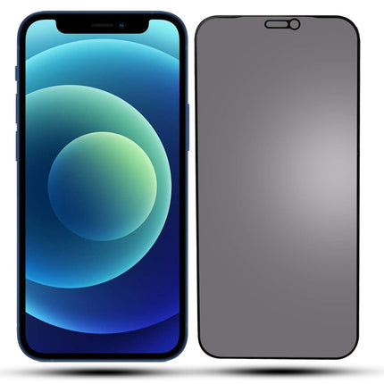 Privacy Tempered Glass Super Strong 0.67 mm Thick Edge to Edge Full Glue Real 9Hx2 Anti-Spy Glass Screen Protector for (iPhone 12 Mini (5.4" inch)) Transparent