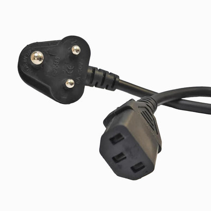 TGG, India Plug IEC Computer Mains Power Cable Cord for 3 Pin Power Cable for PC, 650W for Desktop, Monitor, SMPS and Printer, Power Supply, TV (1.8 Meter)