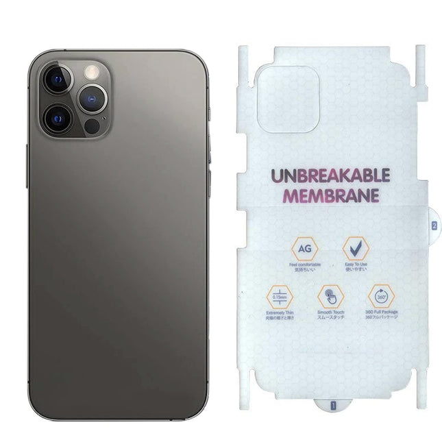 Humpy Case Back Screen Protector for iPhone 16 Pro Unbreakable Membrane Scratch Guard Transparent TPU Full Fit Protective, Case Friendly, Compatible with iPhone 16 Pro