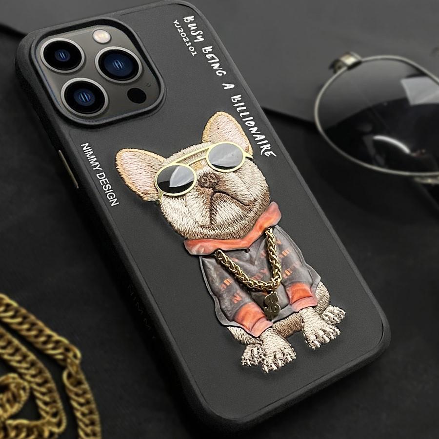 Nimmy Jacket Cool & Cute Embroidery Case Cover- For iPhone