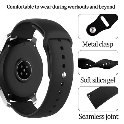 HC Watch Strap Silicone Belt 22mm Compatible with Boat Ultima Prism Smartwatch Sports Band
